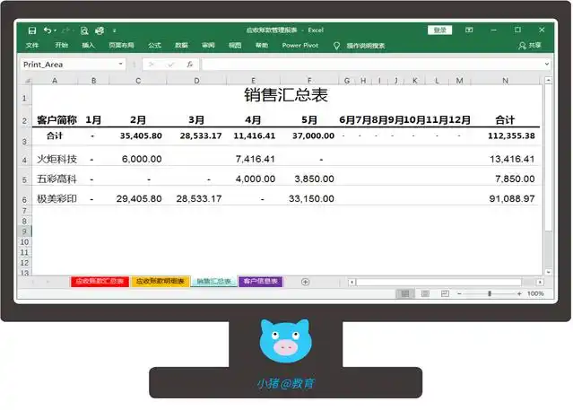应收账款管理模板_企业应收账款管理表设计_excel贷款明细表格