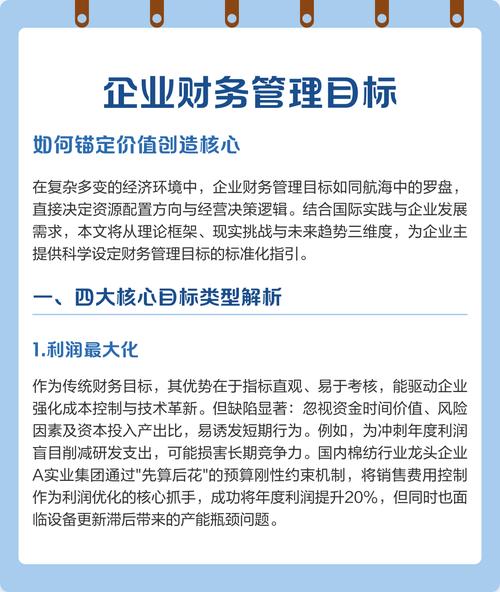 财务能力最大化_公司理财目标国家比较_企业财务管理目标